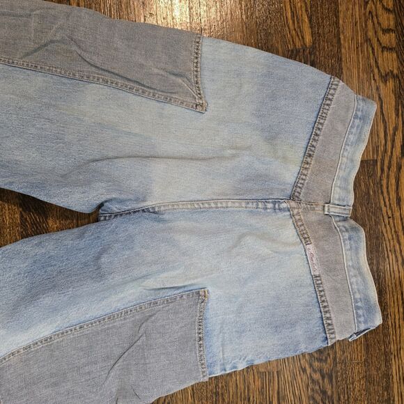 Vintage 80s Tapered Mom Jeans Womens 26" Light Wash USA Carpenter 90s Faded VTG - Picture 13 of 14